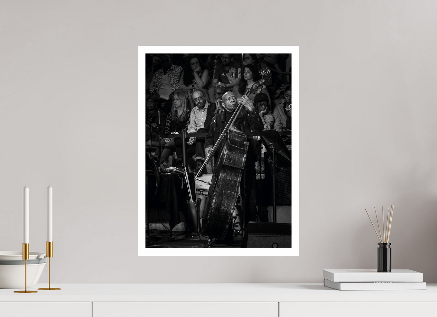 15 x 20″, Fine Art Baryta, .8” border Reggie Workman at BRIC